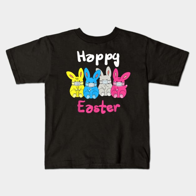 Happy Easter Quarantine Toddler Chillin With My Peeps Kids T-Shirt by sevalyilmazardal